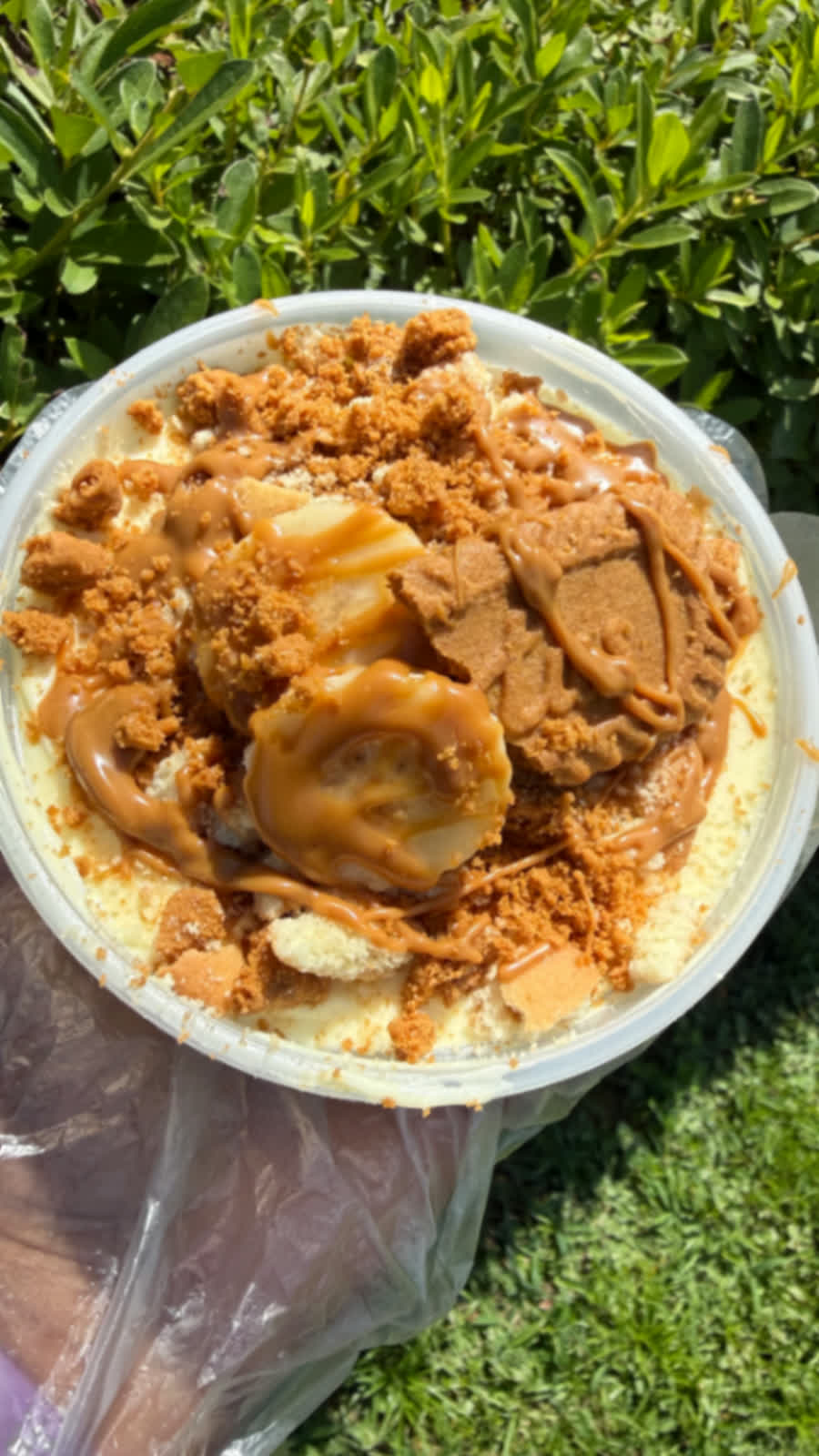 Biscoff banana pudding bowl